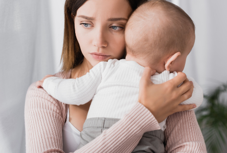 Baby Needing a Frenectomy with Mother